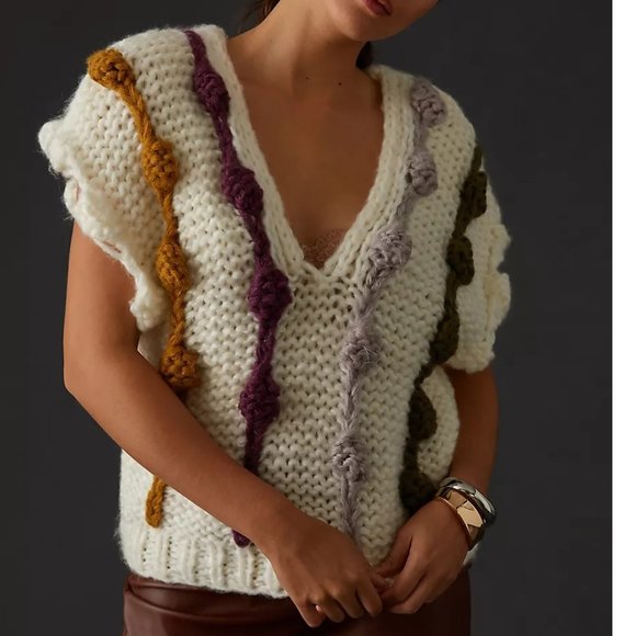 Anthropologie Bauble Sweater Vest - Picture 1 of 6